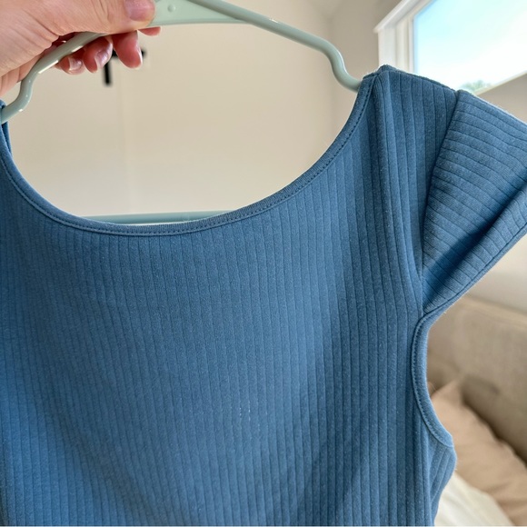 Free People | Blue top with scoop back - Size Small - Picture 3 of 4